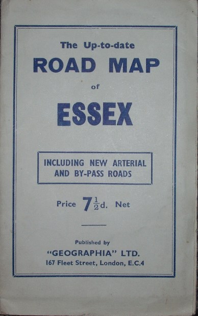 Geographia Up to Date Road Map of Essex, 1942 cover